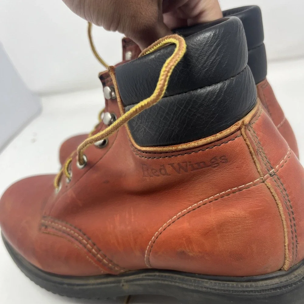 Vintage Red Wing Steel Toe Work Boots 29064 Supersole ANSI Z41 PT83 Mens 7.5 D